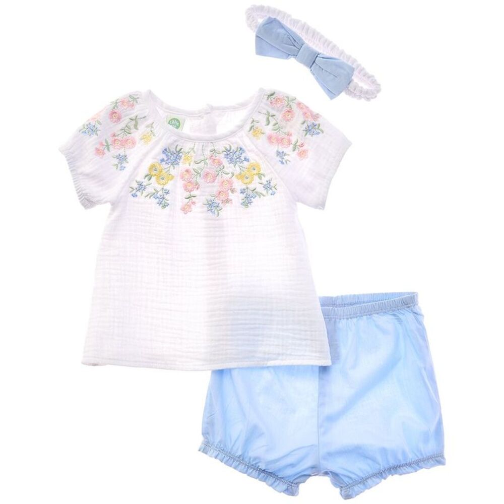 Little Me Floral Trail Sunsuit Headband